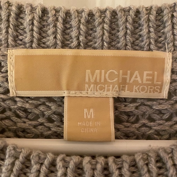 Michael Kors Sweater with Silver Zipper Accents - Picture 3 of 4